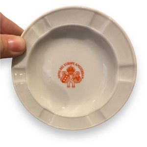 Vtg HOTEL DE L' EUROPE Amsterdam Ashtray Trinket Dish "Honestly Stolen" Souvenir